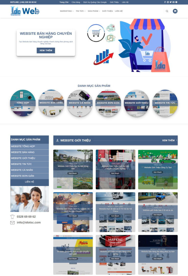 website giới thiệu website